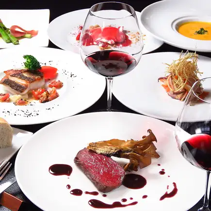 【デギュスタシオンディナーコース】 シャルキュトリー/シーザーサラダ/魚料理/肉料理/デザート