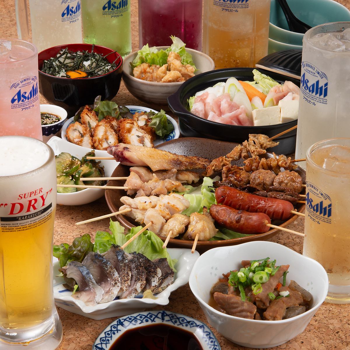 職人串焼きと市場直送しめ鯖が全品300円(税込)！1人飲みや家族も歓迎のコスパ抜群酒場