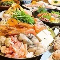 원 랭크상의 연회 2H 음료 무제한 + 요리 10 품 [카데 코스 냄비 있음] 쿠폰 가격 6000 엔 → 세금 포함 5500 엔