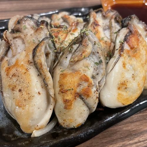 Grilled oysters