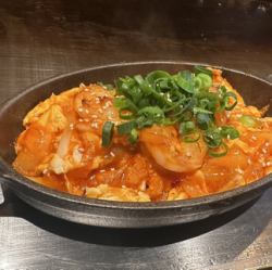 鉄板屋のエビチリ