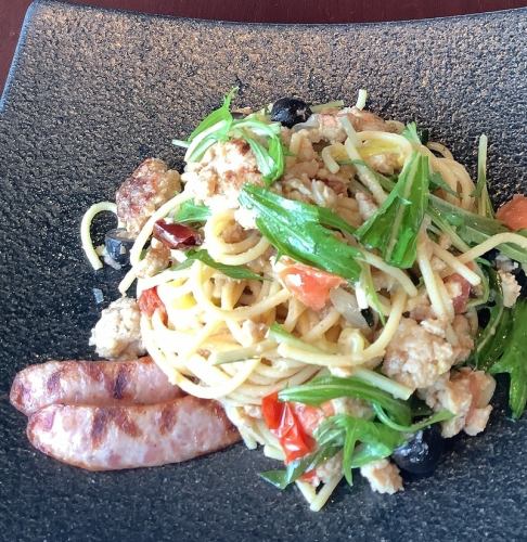 ごろごろあいぽーくの和風パスタ