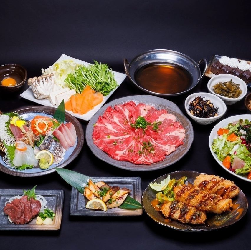 宴会にぴったりのお得な飲み放題付きコース♪