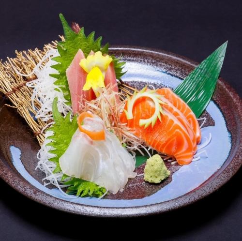 鮮魚の三点盛り合わせ