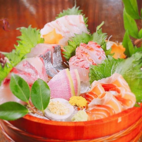 愛媛県近海　鮮魚の盛り合わせ　2人前(五種類)