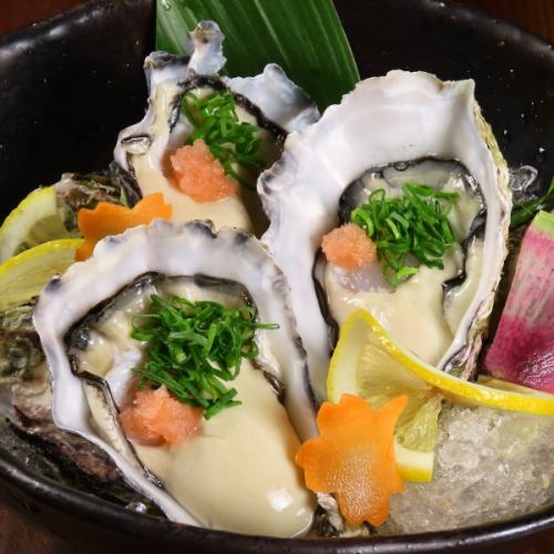 音戸地方　殻付き焼き牡蠣(1ケ)