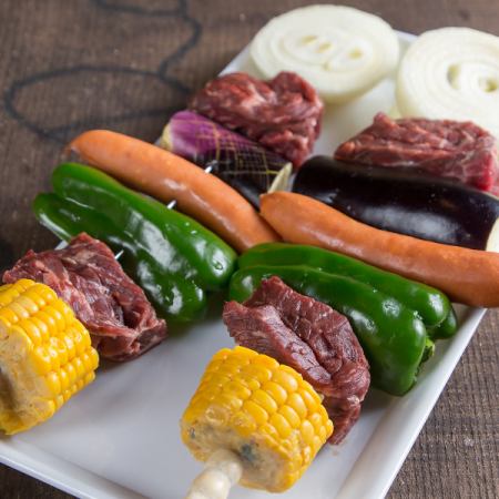 【土日限定！！】コスパ◎BBQセット♪（税込2,500円）※土日以外も電話で承ります