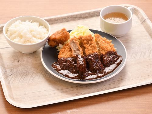 Various Sapporo Zangi & Menchi set meals