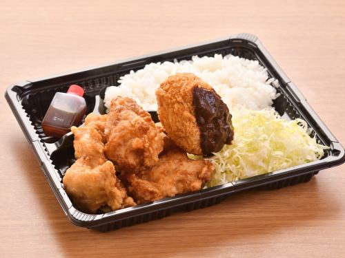 Various minced meat & Sapporo Zangi bento boxes