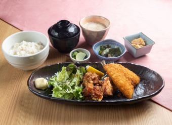 닭고기 튀김・아지플라이 자연 薯御膳