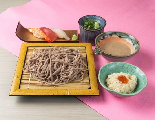 信州そば&寿司とろろセット