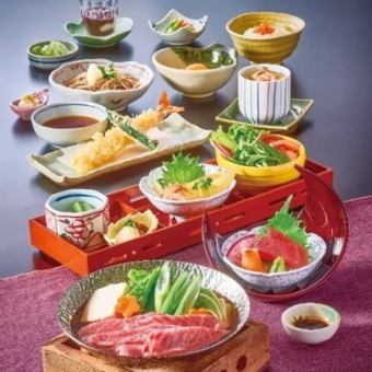 【飲み放題90分付】サガミ自慢の「大海老」を天ぷらで愉しめる極上のコース 『嵯峨味 竹コース』