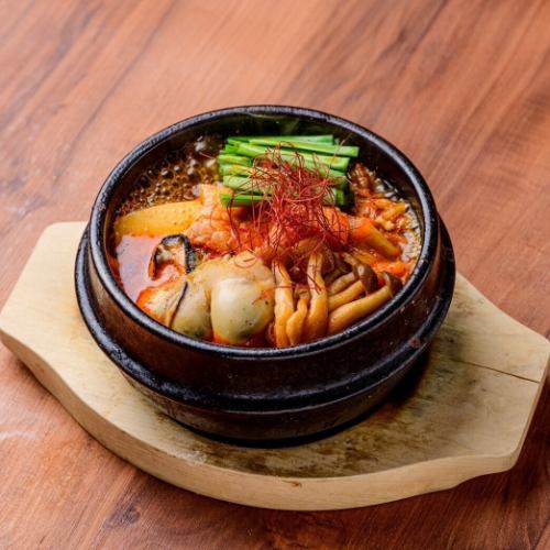 굴 때의 이 석냄비 순두부