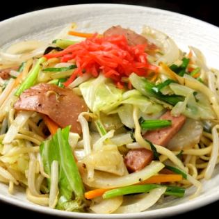 Okinawan style fried noodles (salt)