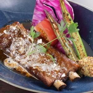 Braised spare ribs