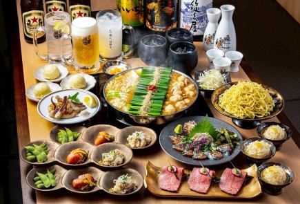 ★仅限工作日★ 超值套餐★ 包含炙烤日本黑毛牛刺身、烤咸鱿鱼和无限畅饮