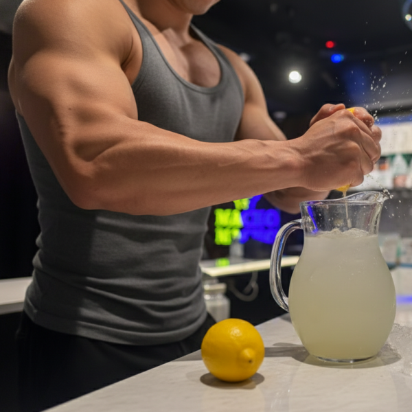 【驚愕の握力】完熟パイナップルを粉砕！『生絞りパイナップルサワー』