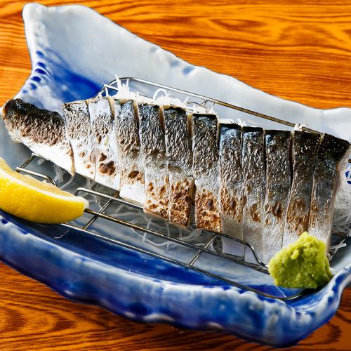 旨味が凝縮！しめ鯖の炙り