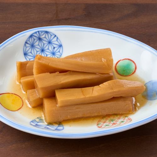 極太メンマ／柚子たこきゅうり／コリコリ中華くらげ　各