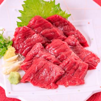 Horsemeat sashimi from Haruno, Kochi