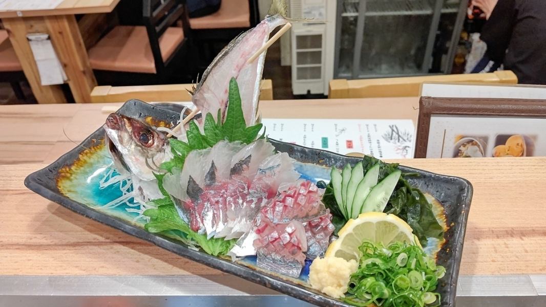 釣ったその場で調理いたします！
