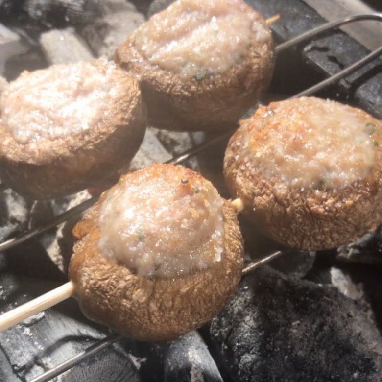 椎茸肉詰め