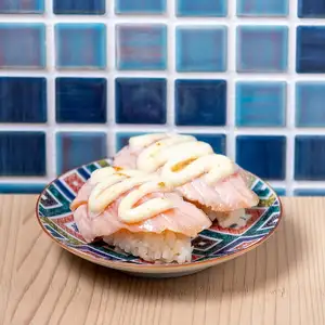 Seared salmon with mayonnaise