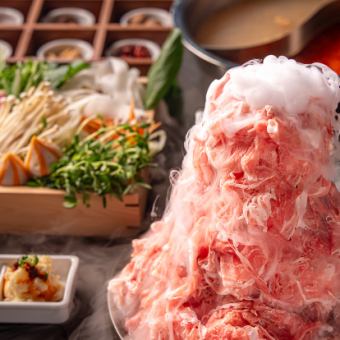 【飲み放題付】羊美人コース◆薬膳鍋2種・松坂牛・ラム肉・選べる〆などを堪能する美食鍋プラン