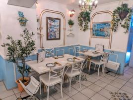 White table seating