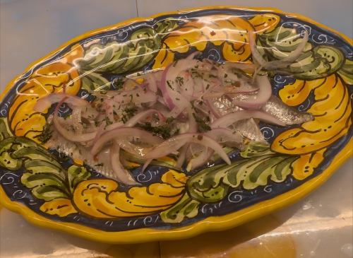 真イワシのマリネ