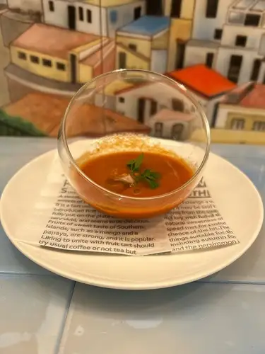 スペインの冷製スープ　ガスパチョ