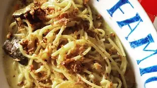 Sardine and breadcrumb pasta Sicilian