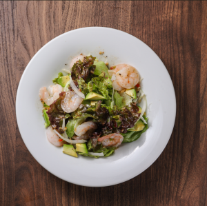Italian shrimp and avocado salad