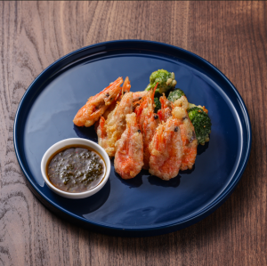 Sweet shrimp and broccoli fritters
