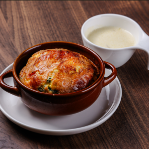 Mushroom cream omelette