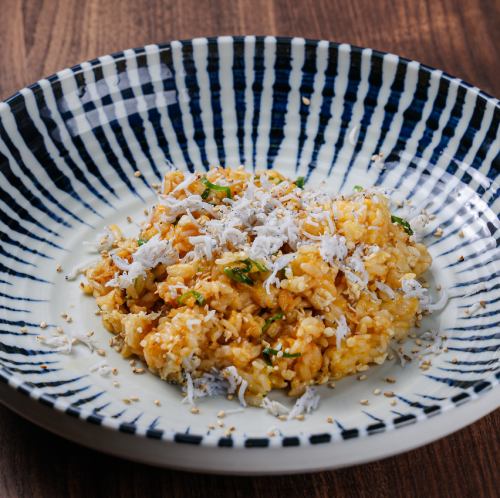 シラスとネギの焼きメシ