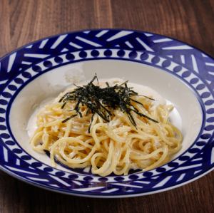 Cod roe cream pasta