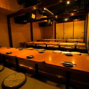 ◆ Group private room ◆ The most popular in this banquet room, which can be reserved for more than 40 people, is often used at company banquets, and also for reunions among friends who have met after a long absence ◎ Enough room There is a seat where you can relax and relax