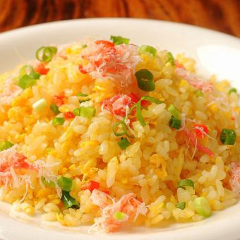 カニ炒飯・シーフード炒飯