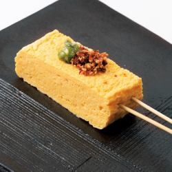 [Special Skewers] Calm Tamagoyaki (Japanese Egg Roll) -Wasabi Soy Sauce-