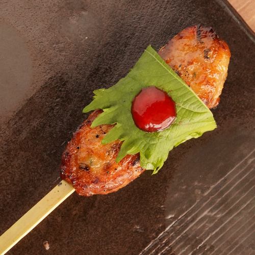 Tsukune (chicken meatballs) - Shiso and plum - 1 piece