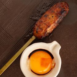 Tsukune (chicken meatballs) with Tsukimi sauce (1 piece)