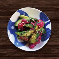 Plum and cucumber jellyfish