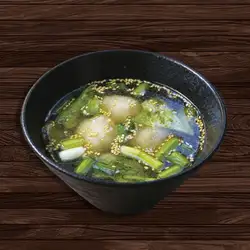 Dumplings and lettuce