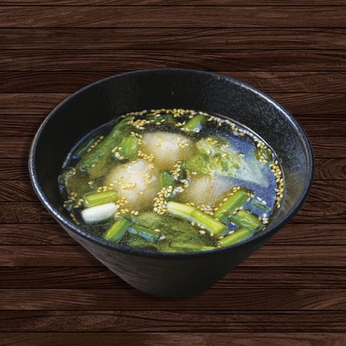 Dumplings and lettuce