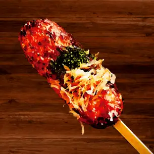 鶏つくね串 お好み焼き風(1本)