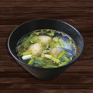 Dumplings and lettuce