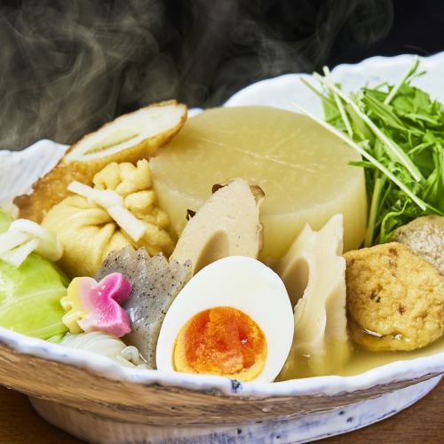 Oden that boasts clear soup stock