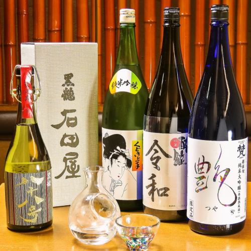 We also enjoy "Ishidaya", a hand-made sake maker in Fukui Prefecture.