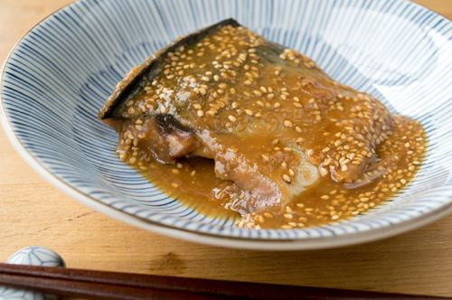 鯖胡麻和え